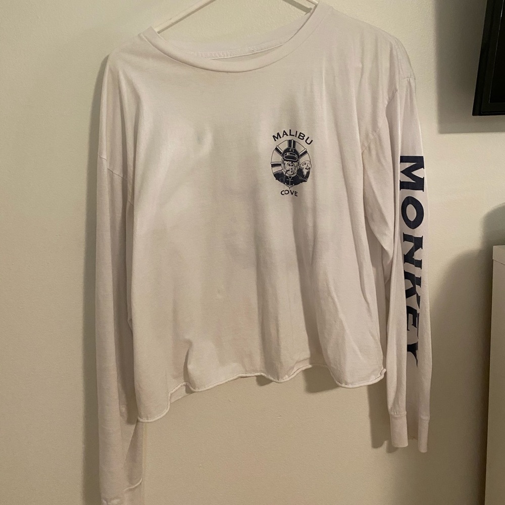 Long sleeve cropped shirt